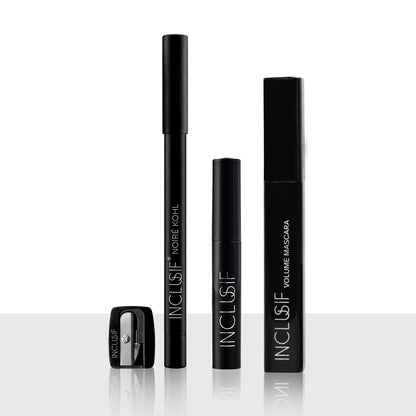 Eye Can Kit | Volume Mascara (6ml) + Eye Brow Shaper (5ml) + Noiré Kohl Kajal